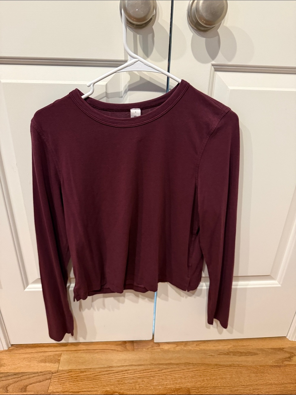 lululemon athletica Long-Sleeve Crew Top in Burgundy